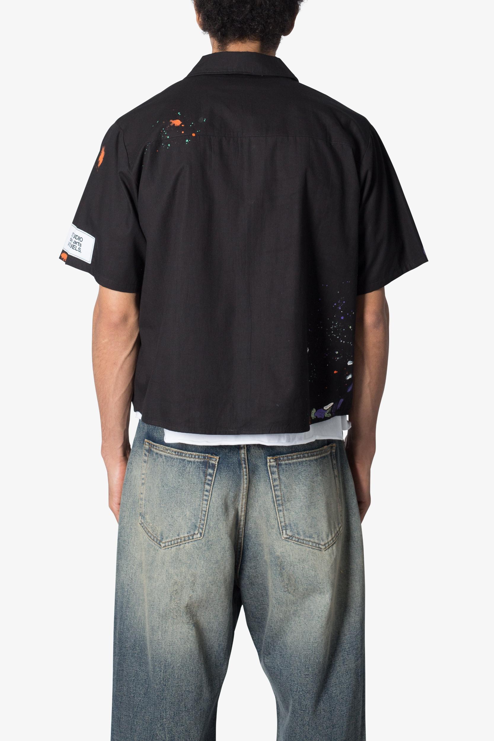 Poplin Painter S/S Shirt - Black Product Image