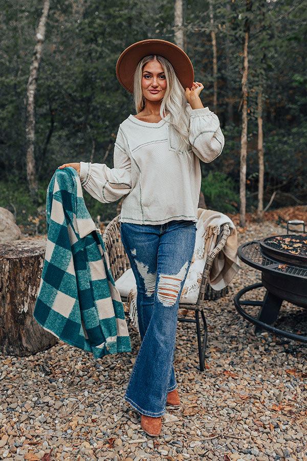 Manifest It Waffle Knit Top Product Image