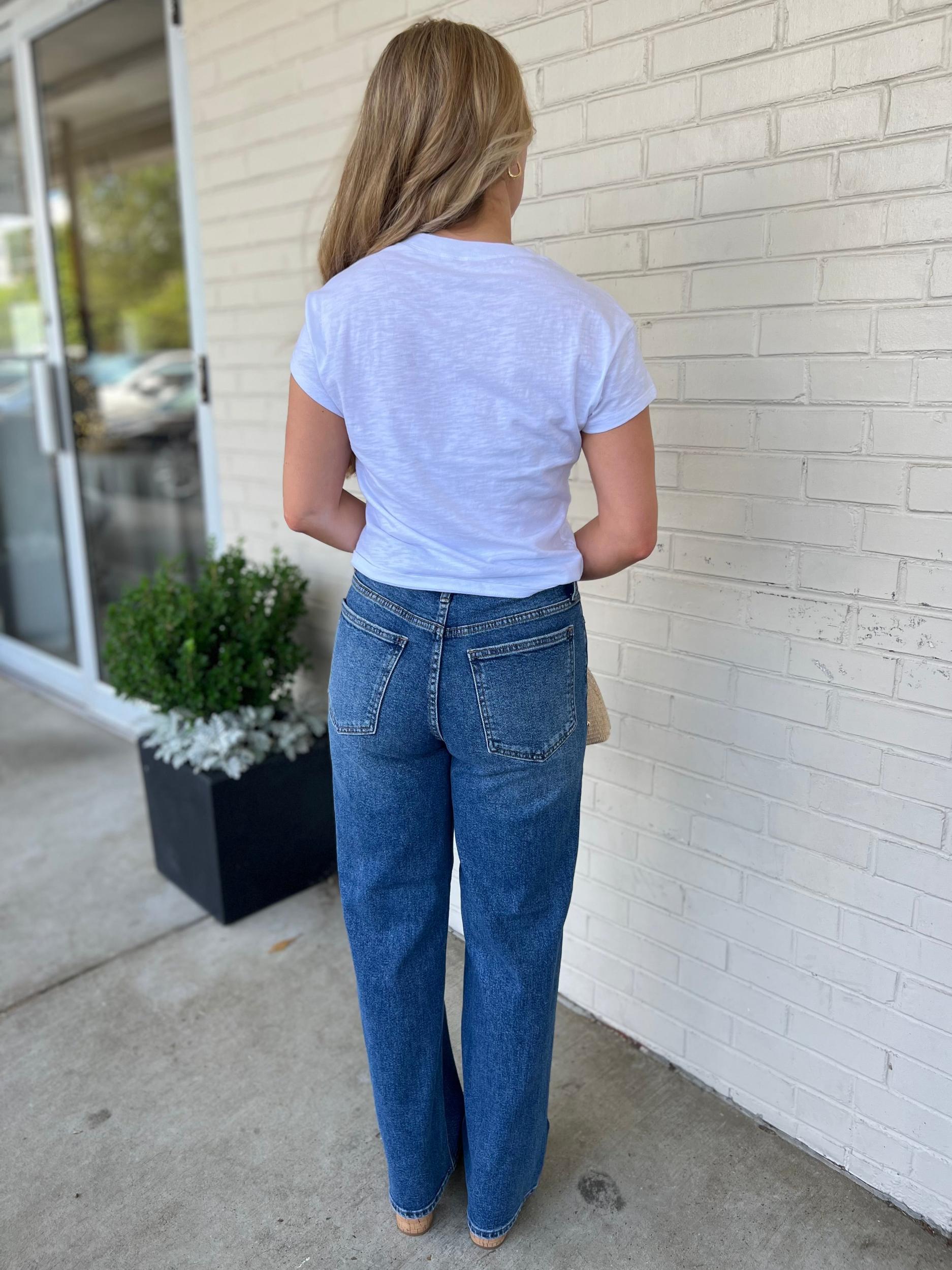 Selma Straight Leg Jeans - Dark Wash Product Image