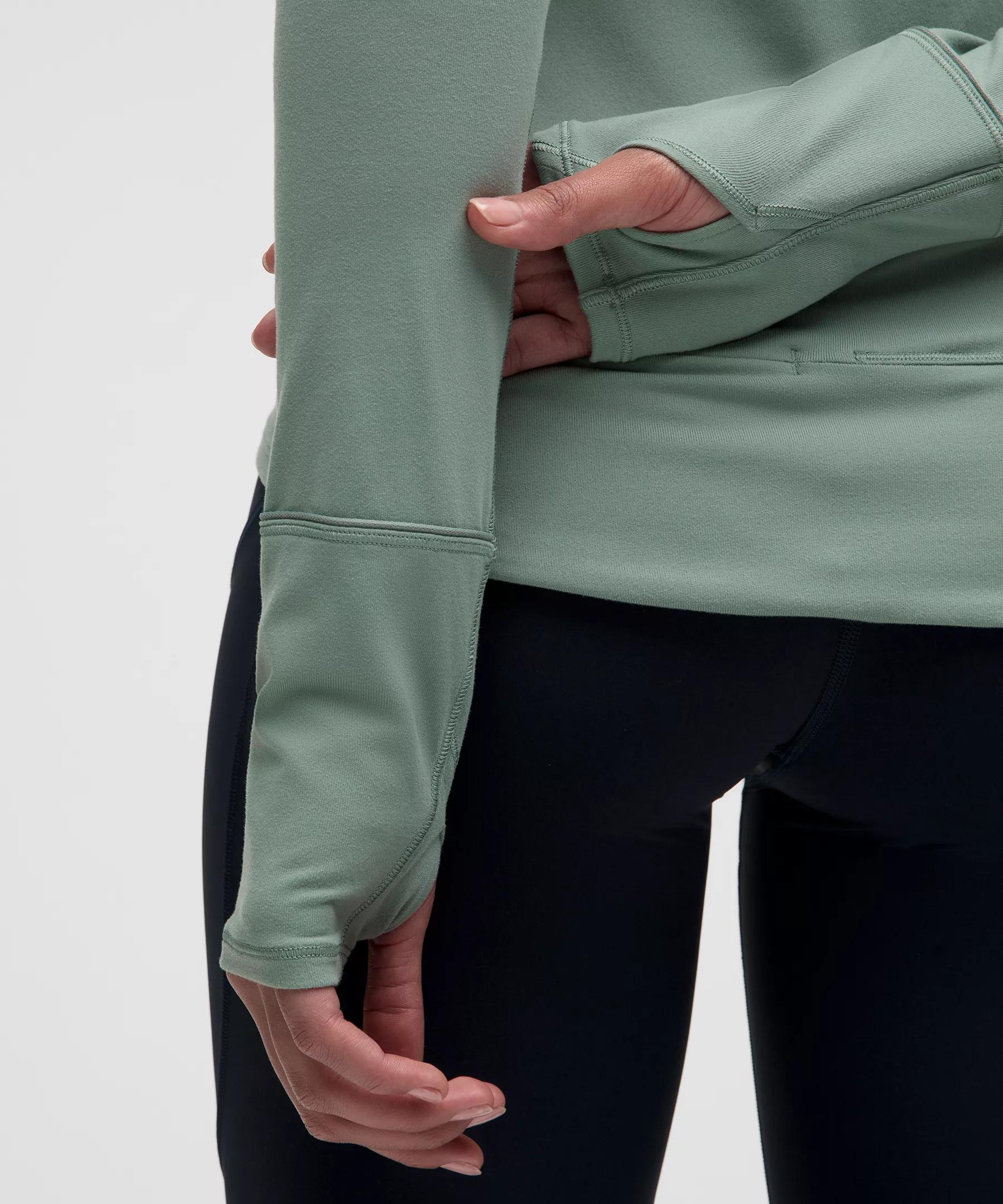 Rulu Gathered-Waist Long-Sleeve Running Top Product Image