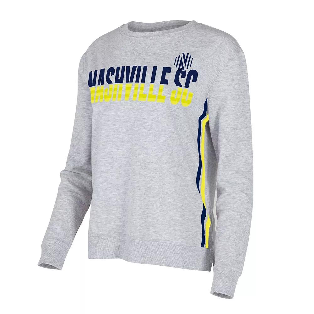 Women's Concepts Sport  Gray Nashville SC Cedar Tri-Blend Long Sleeve T-Shirt, Size: Small, Mls Grey Product Image