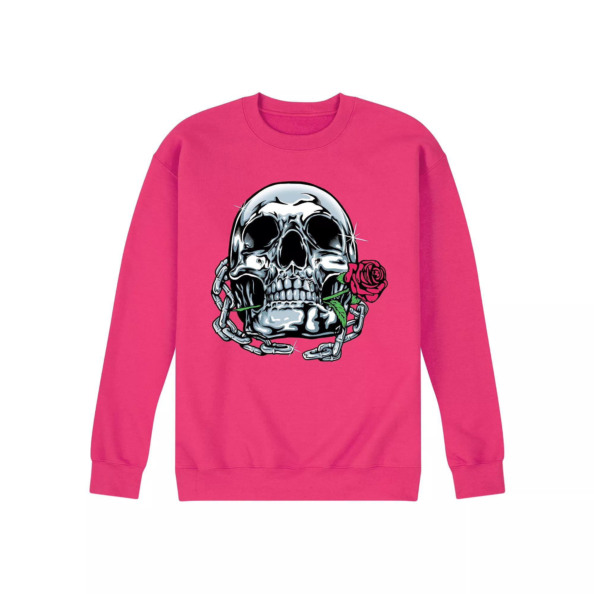 Men's Shiny Skull Sweatshirt,  Product Image