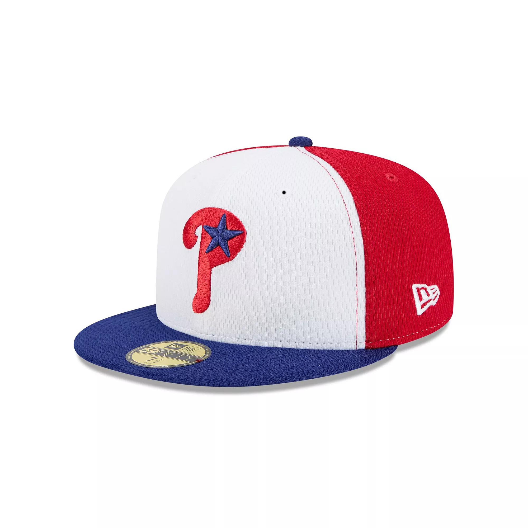 Men's New Era Red/Royal Philadelphia Phillies 2025 MLB Clubhouse 59FIFTY Fitted Hat, Size: 7 Product Image