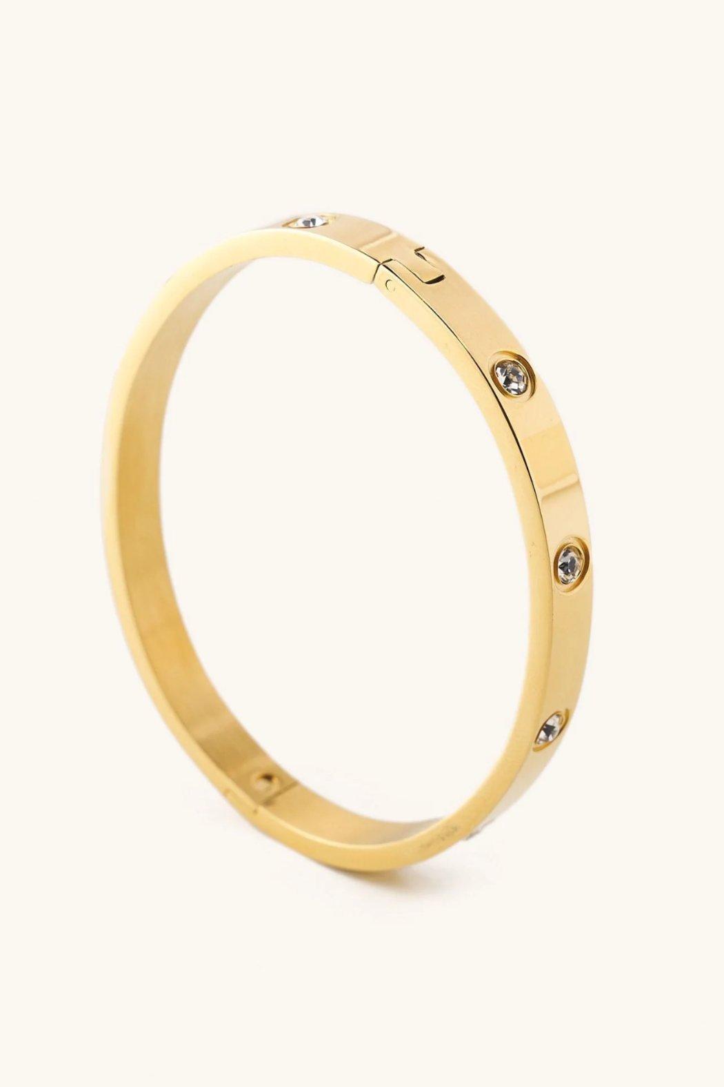 Corinne Gold Bangle Bracelet Product Image