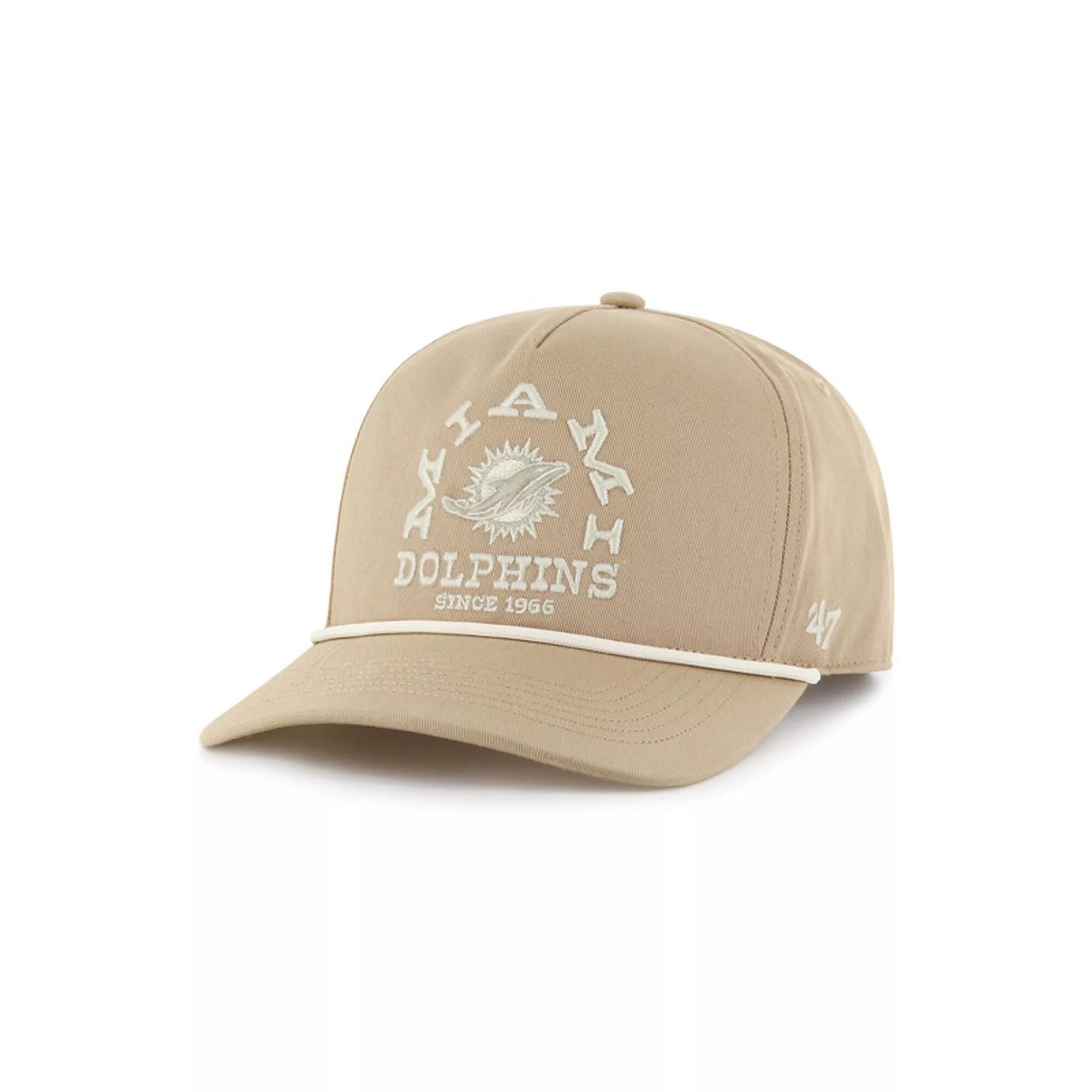 Men's '47 Khaki Miami Dolphins Canyon Ranchero Hitch Adjustable Hat, Beig K Product Image