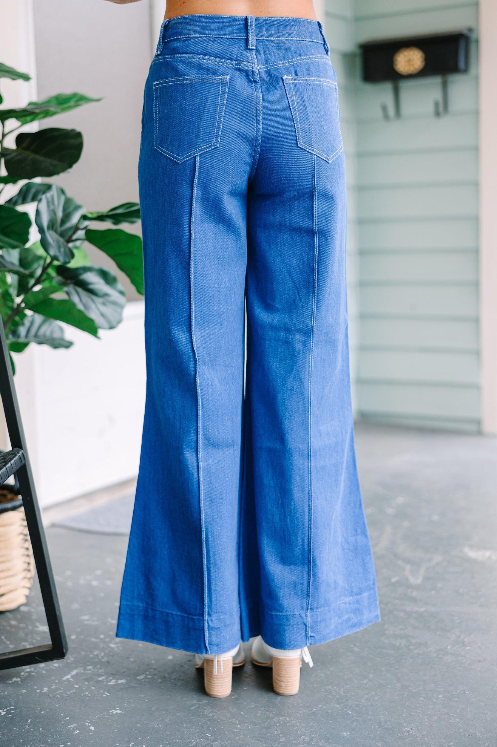 Better Be Bold Blue Flare Jeans Female Product Image