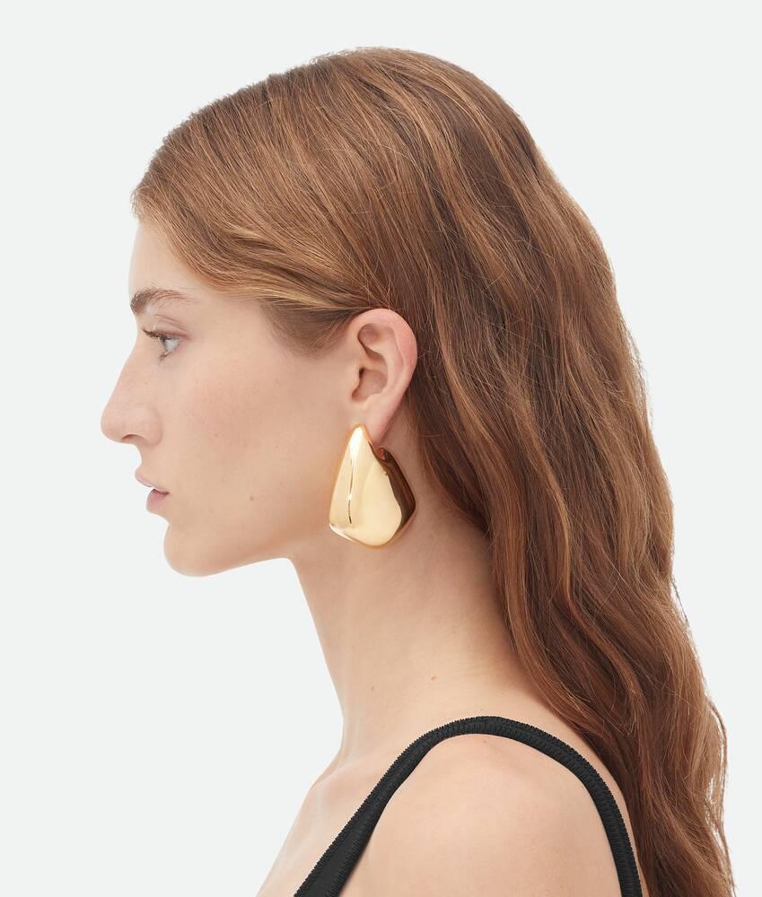 Women's Large Fin Earrings in Yellow gold Product Image