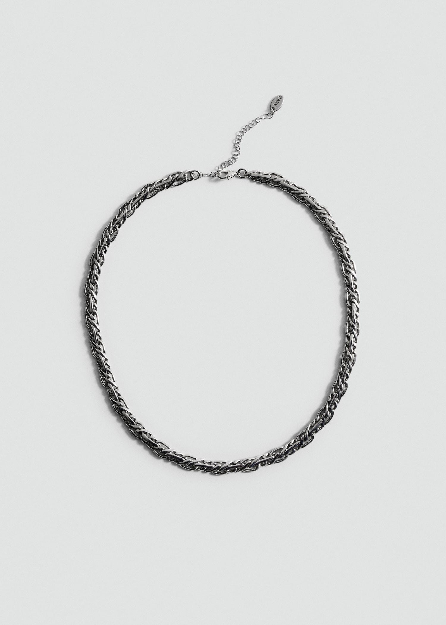 Necklace with mini links - Women | MANGO USA Product Image