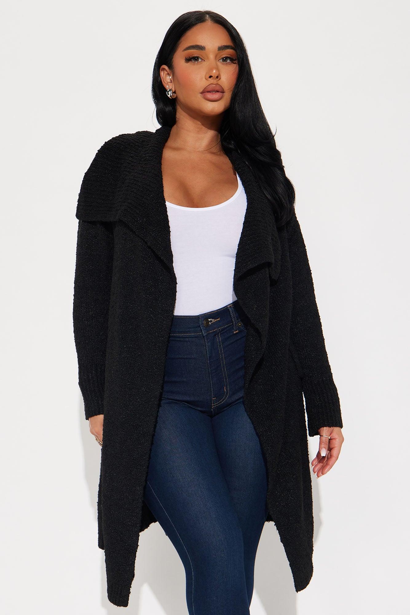 Coziest Feeling Cardigan - Black Product Image