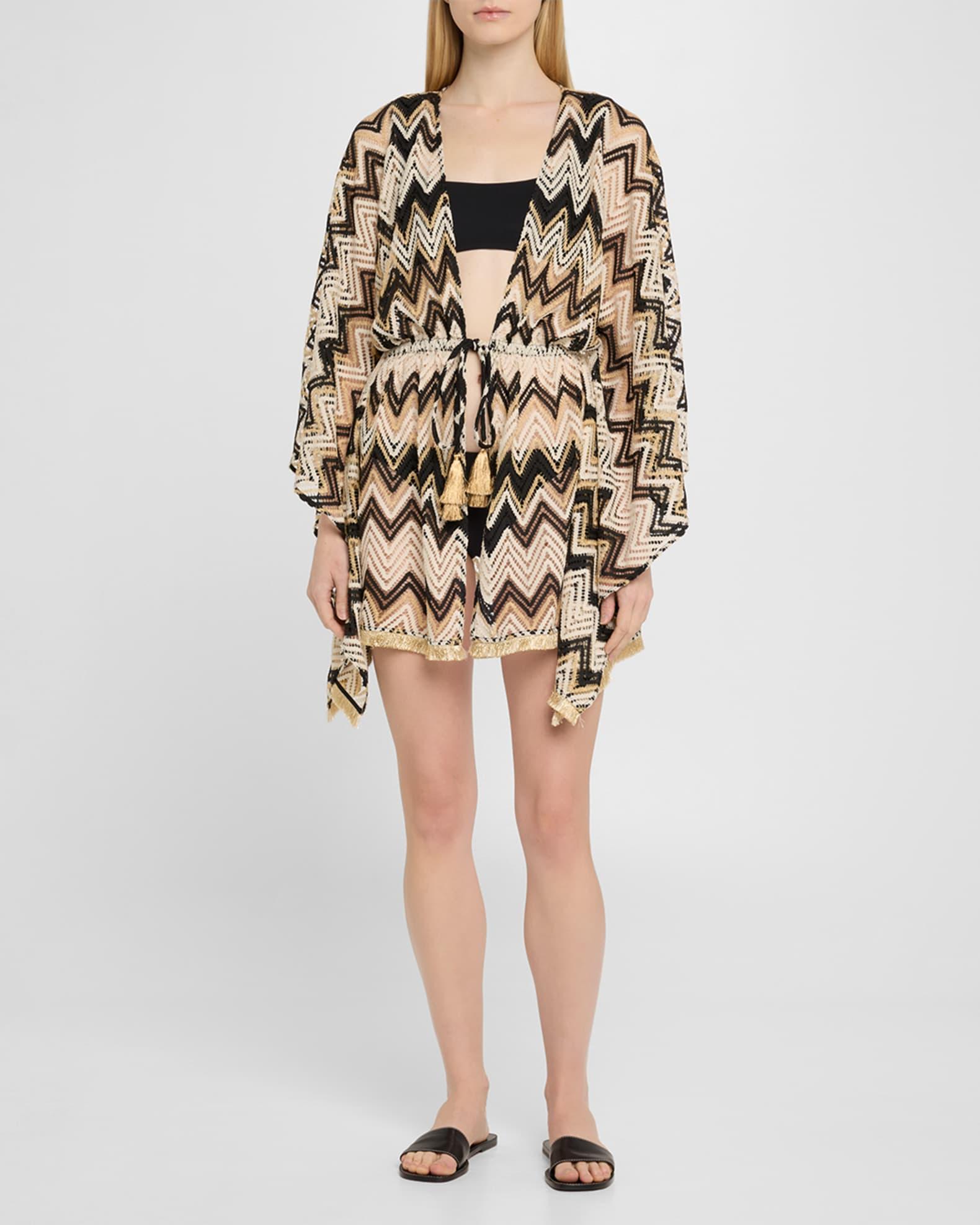 McKala Chevron Knit Sun Dress Coverup Product Image