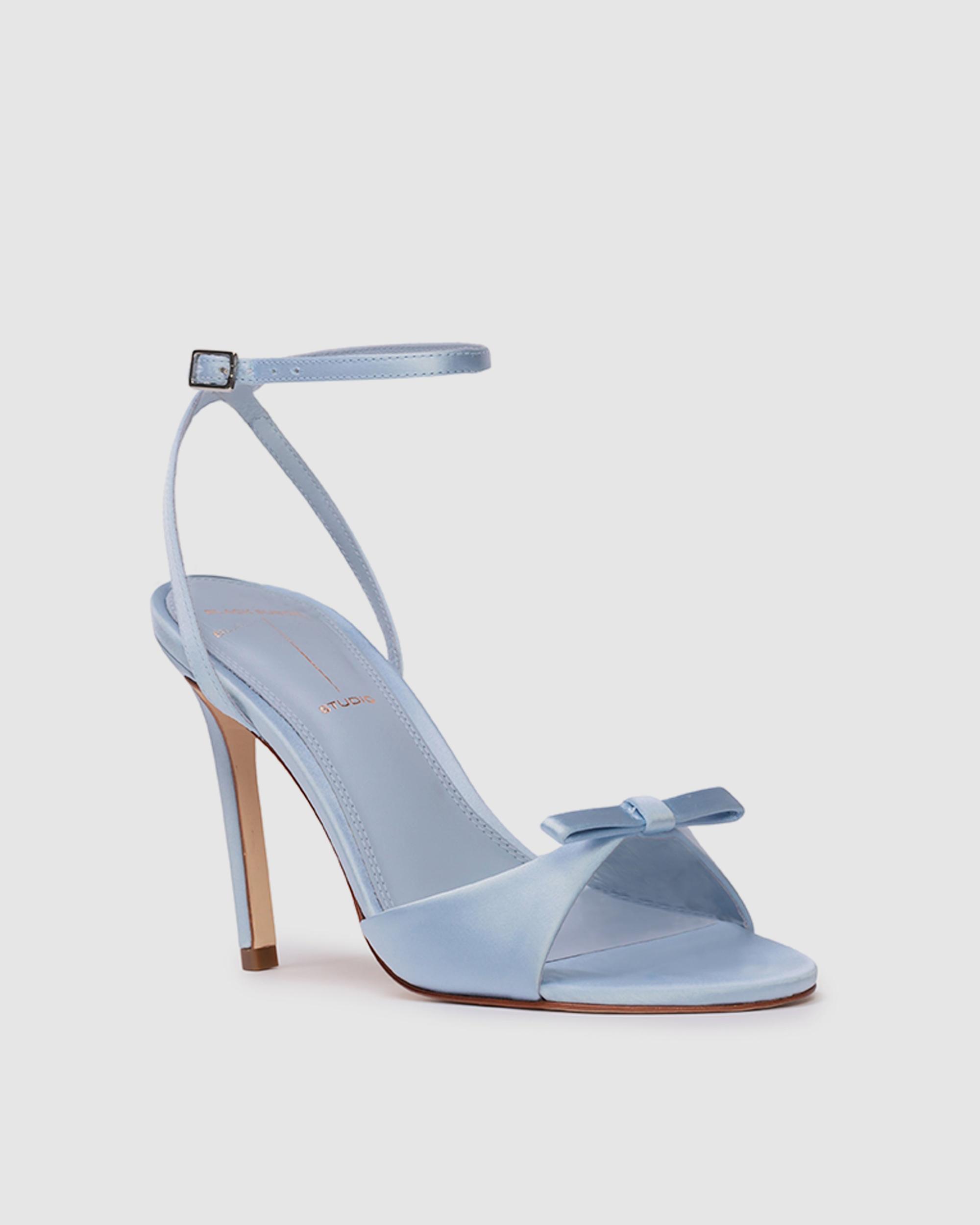 Black Suede Studio Albie 100 Sandal | Sandals for Women Product Image