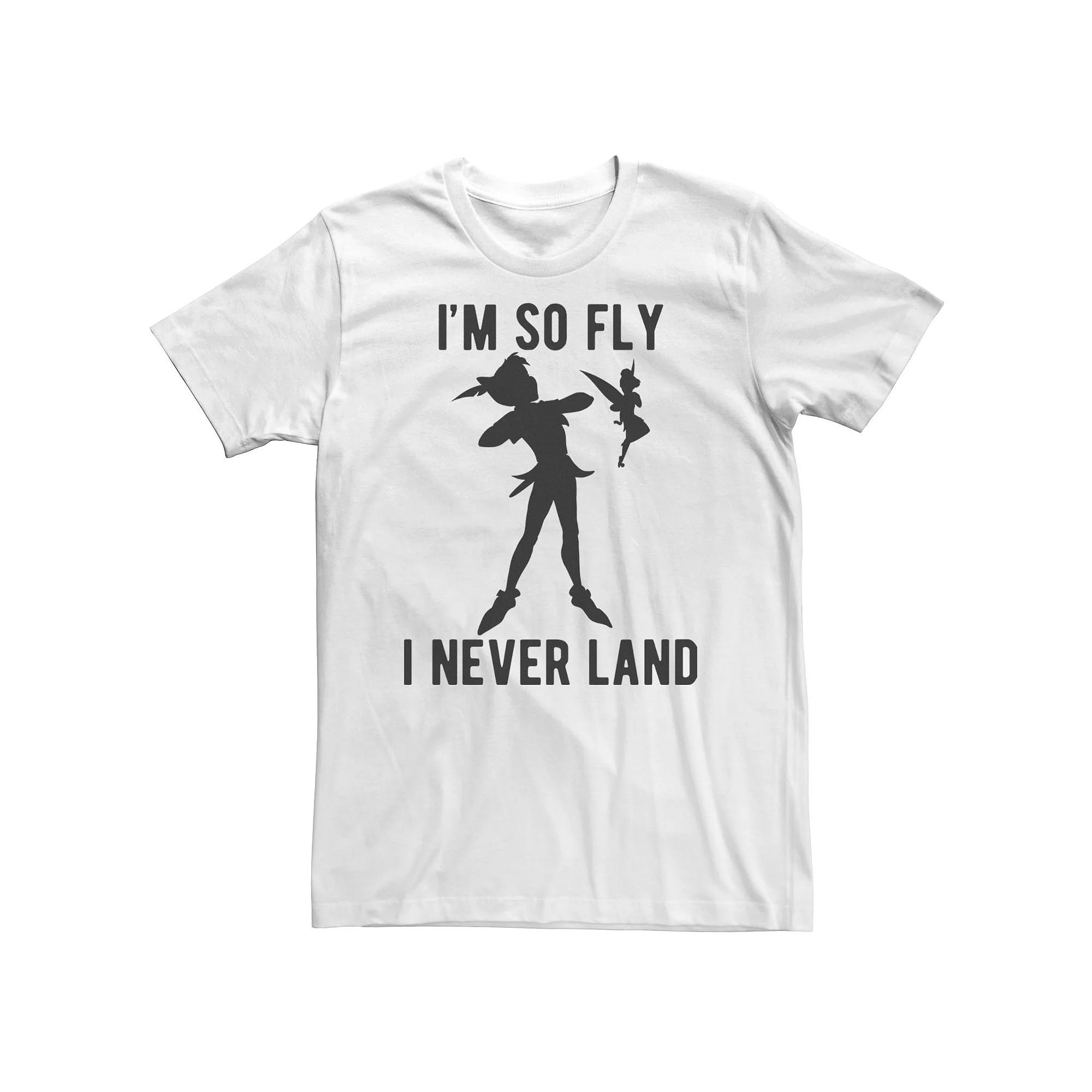 Big & Tall Disney Peter Pan Tinkerbell I'm So Fly I Never Land Tee, Men's,  Product Image