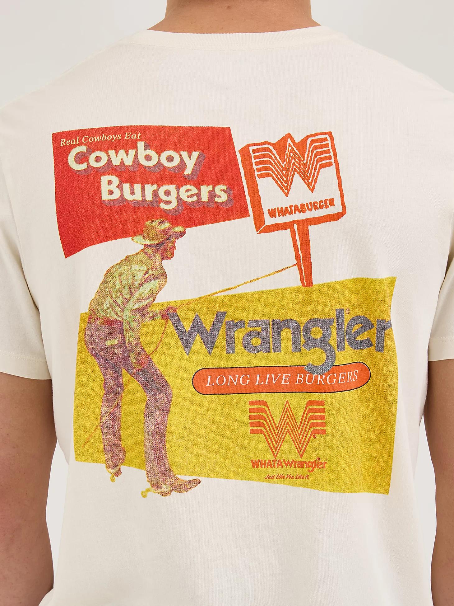 Wrangler x Whataburger Men's Cowboy Burgers T-Shirt in Marshmallow Product Image