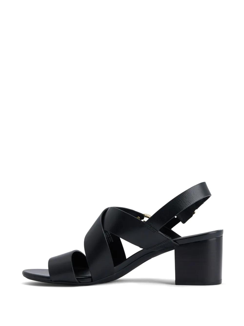 Vera logo-plaque leather sandals Product Image