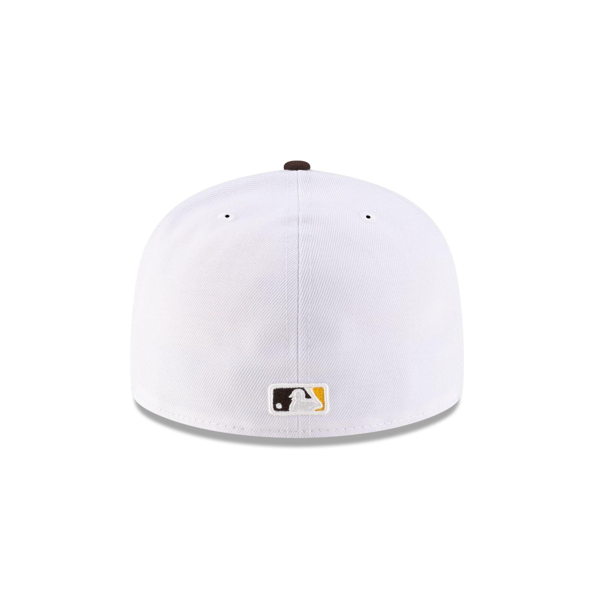 Just Caps League Sidepatch Optic White San Diego Padres 59FIFTY A-Frame Fitted Hat Male Product Image