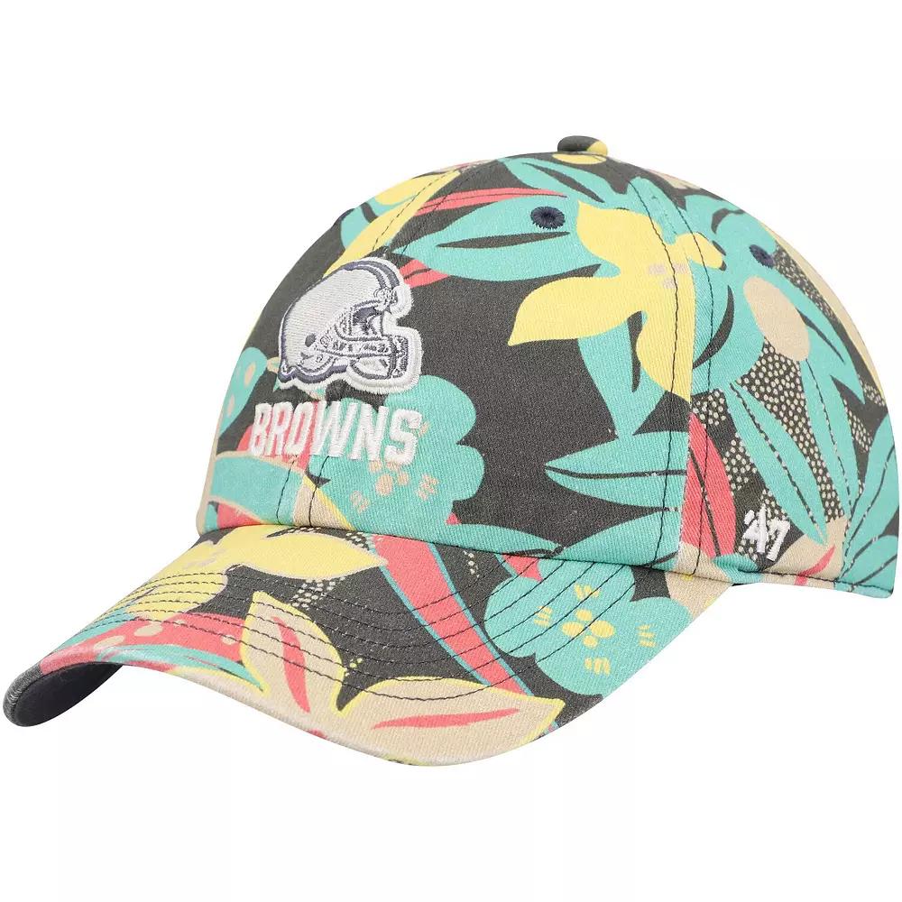Women's '47 Cleveland Browns Plumeria Clean Up Adjustable Hat, Charco Product Image