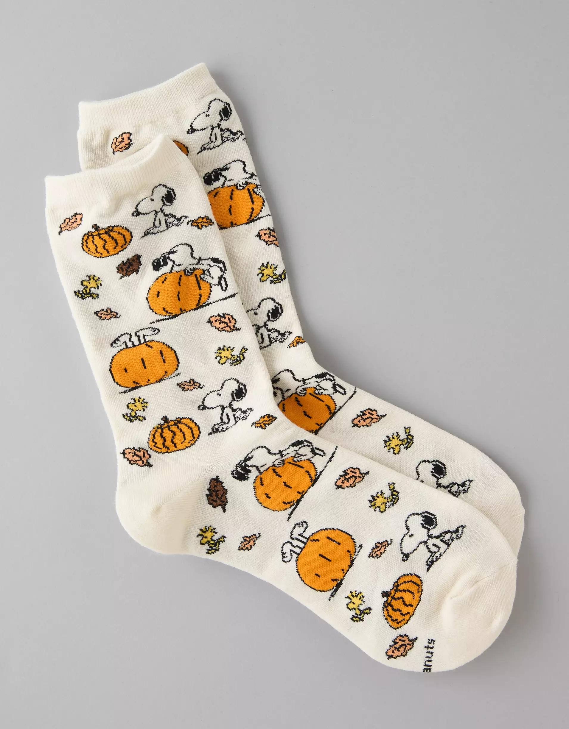 AE Snoopy Halloween Crew Socks Womens Product Image
