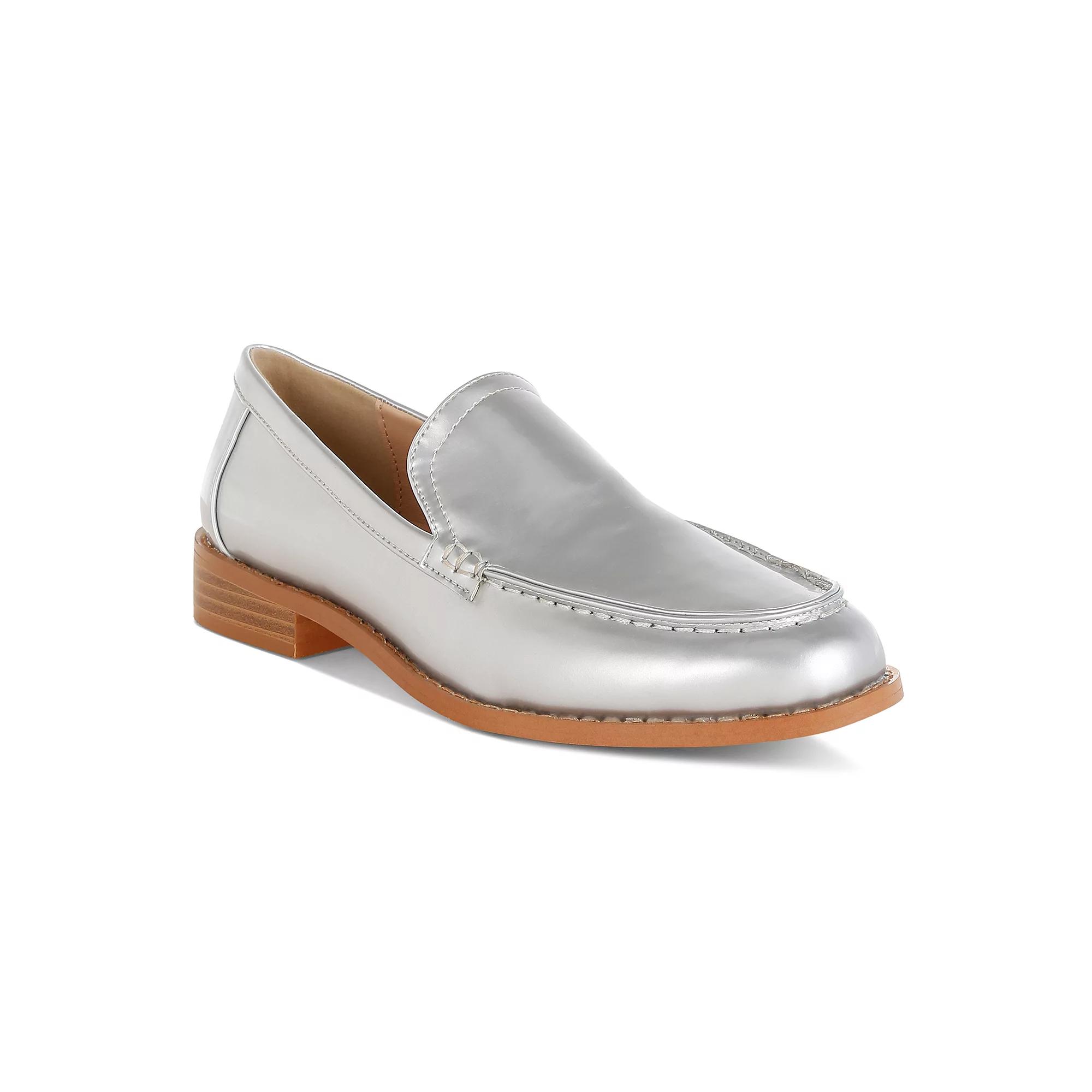 Rag & Co Corleone Women's Loafers, Size: 7.5, Silver Product Image