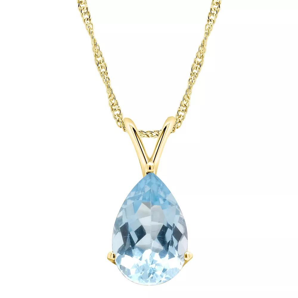 Alyson Layne Sterling Silver Rose Quartz Teardrop Pendant Necklace, Women's,  Product Image