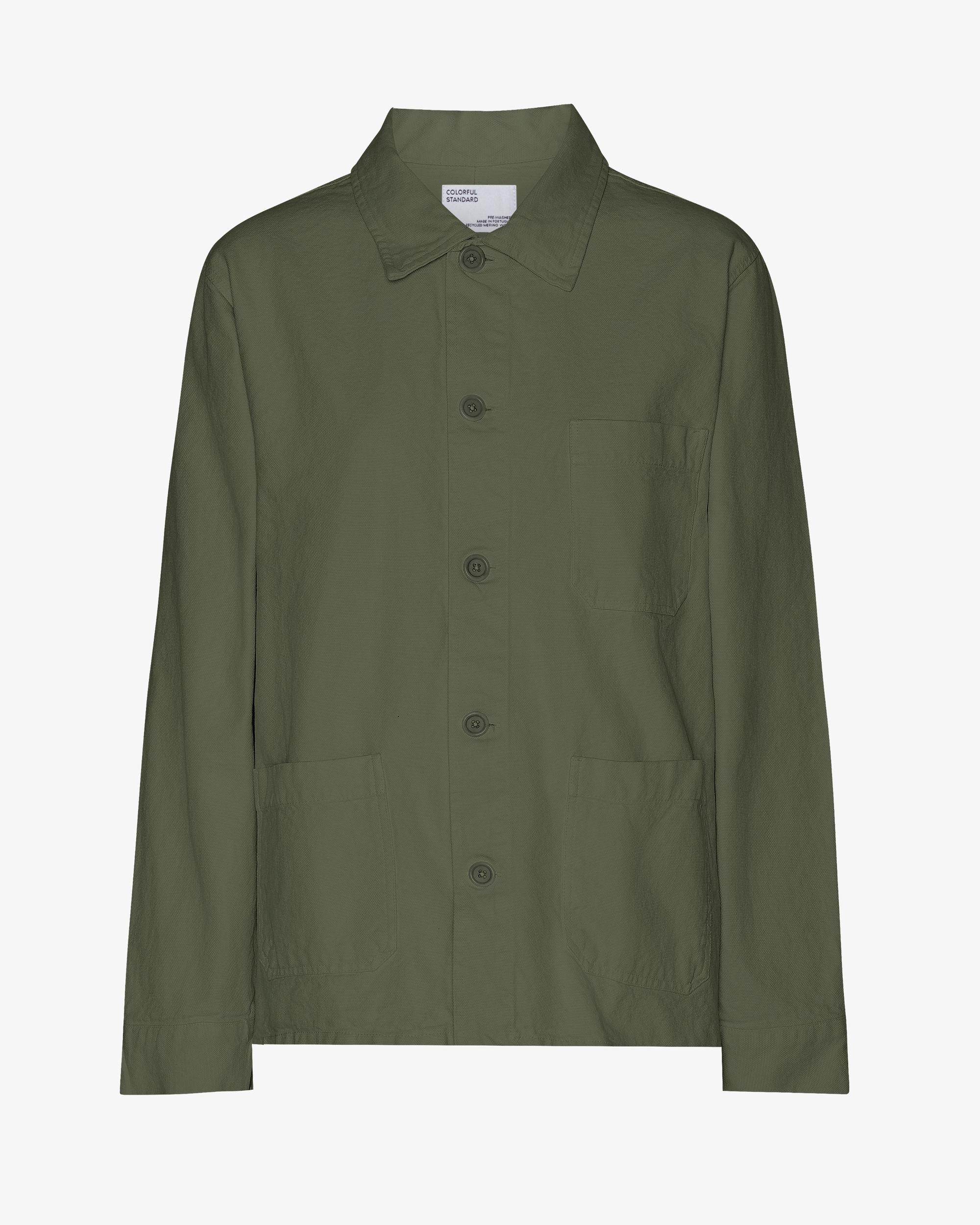 Organic Workwear Jacket - Dusty Olive Product Image