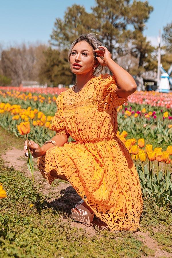 Forever Chic Crochet Mini Dress Product Image