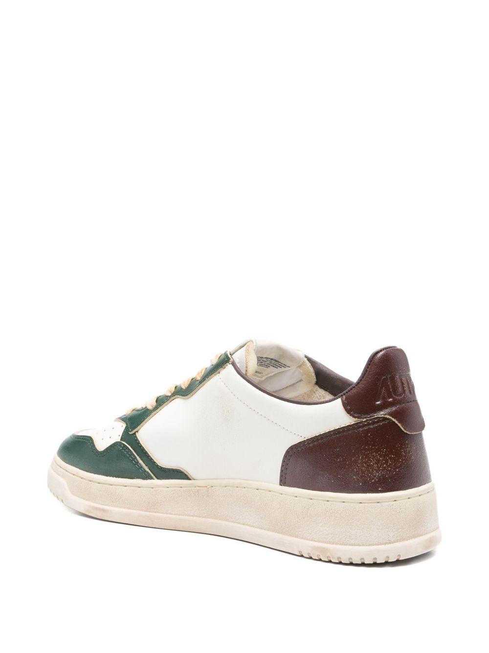 leather-panelled sneakers Product Image