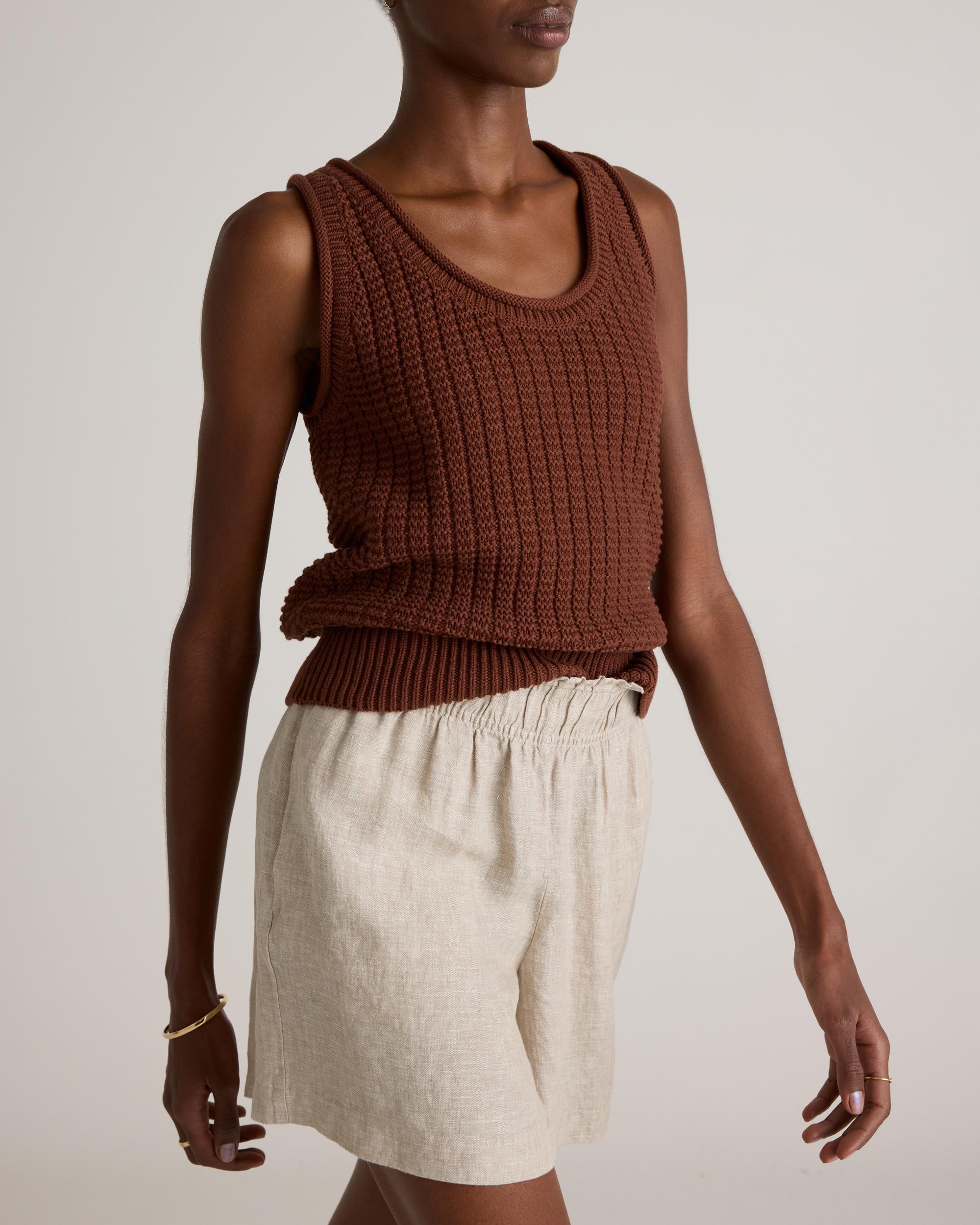 Quince | Women's 100% European Linen High Waisted Shorts Product Image