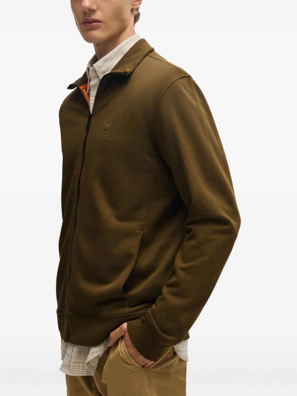 fleece-lined zip-up jacket Product Image
