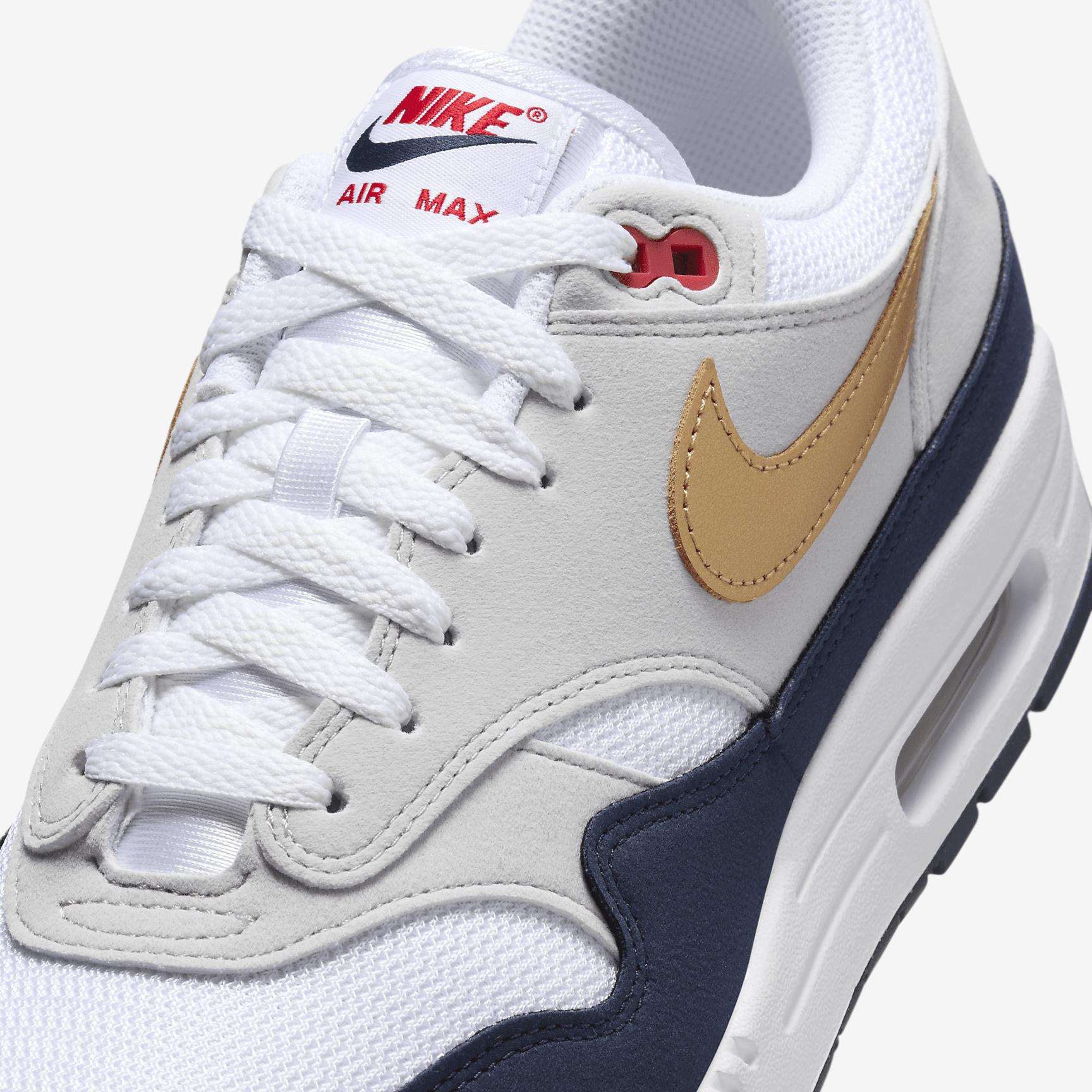 Nike Mens Nike Air Max 1 - Mens Running Shoes Coconut Milk/Burgundy Crush Product Image