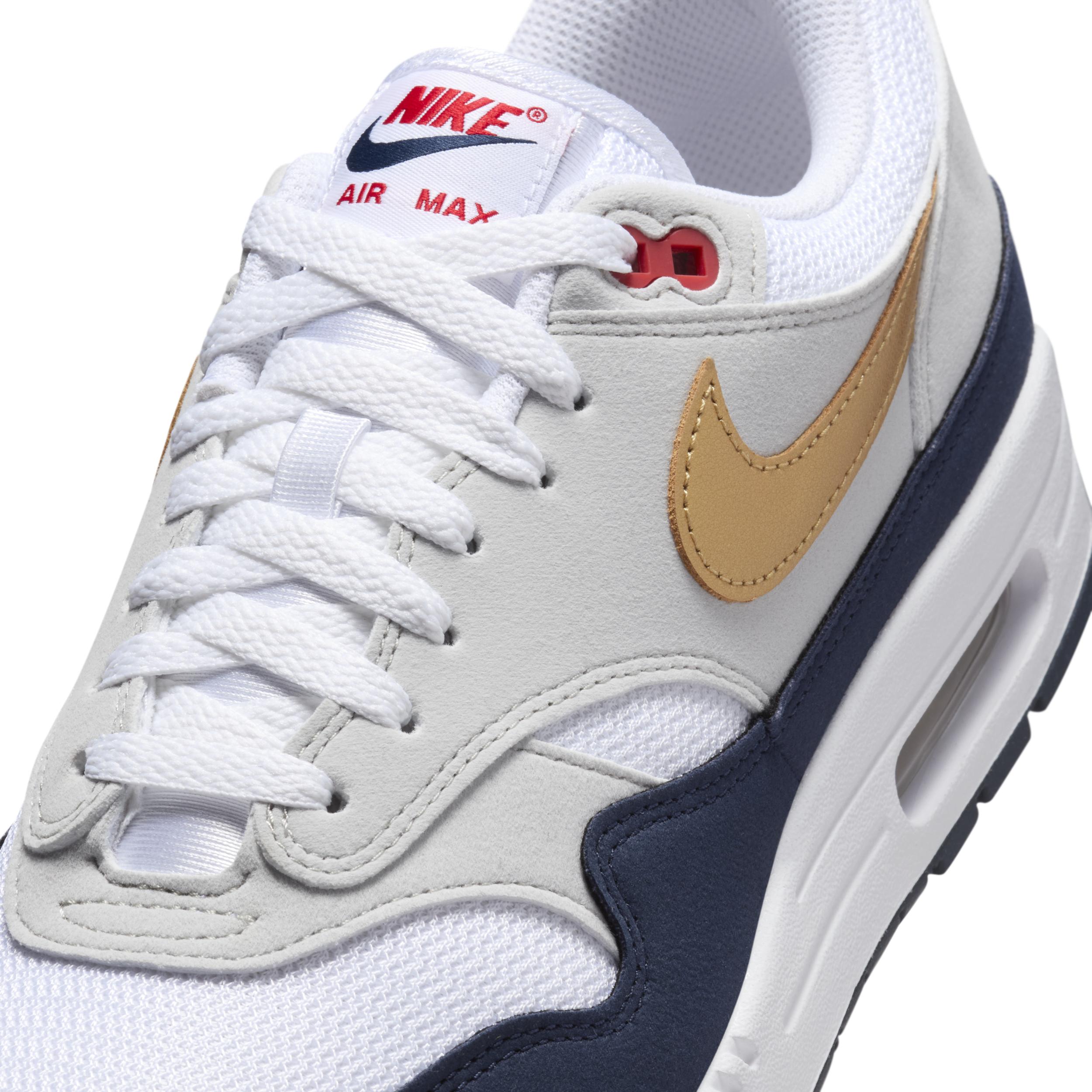 Nike Mens Nike Air Max 1 - Mens Running Shoes Coconut Milk/Burgundy Crush Product Image