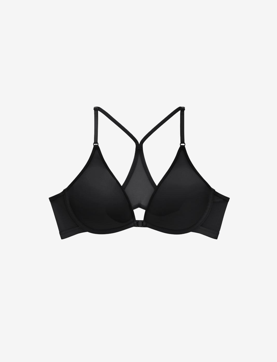 Bare Mesh Front Close Racerback Bra Product Image