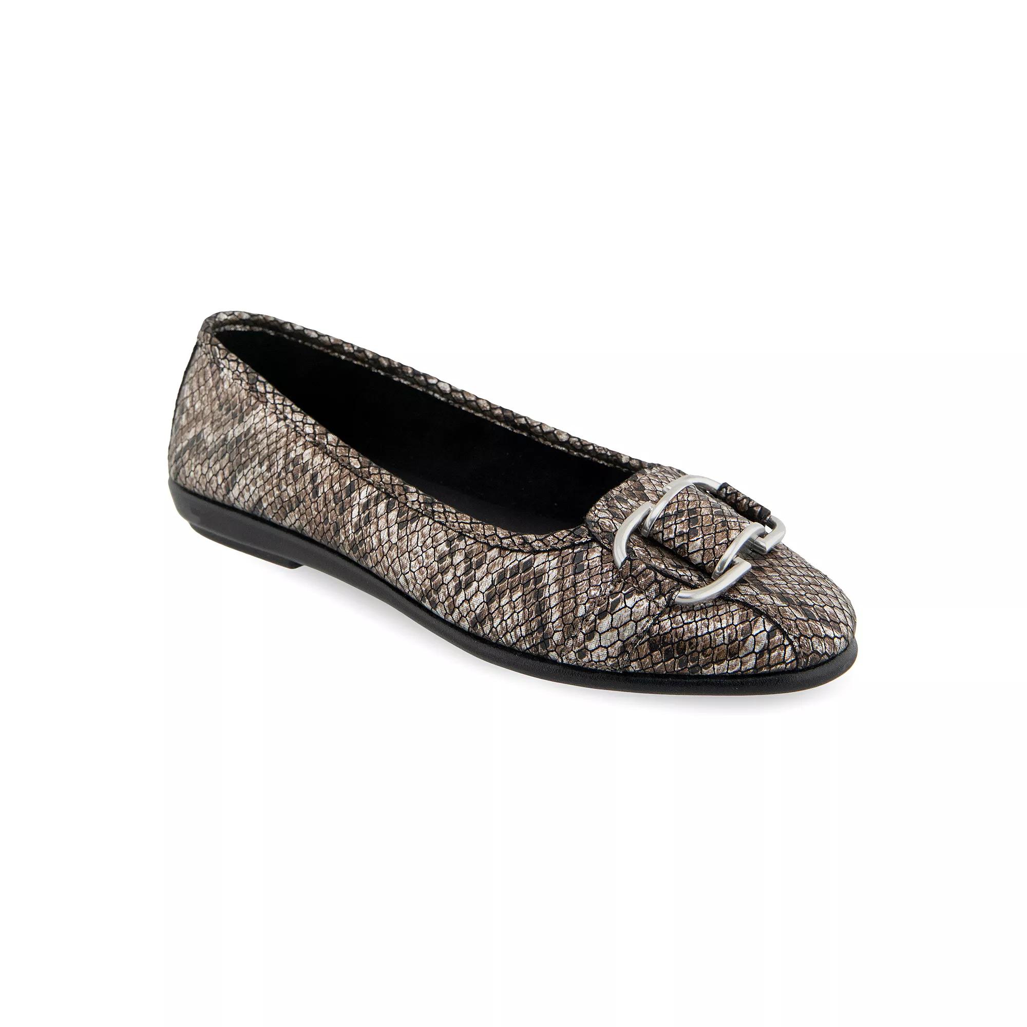 Aerosoles Bentley Women's Ballet Flats, Size: 10, Antique Bronze Snake P Product Image