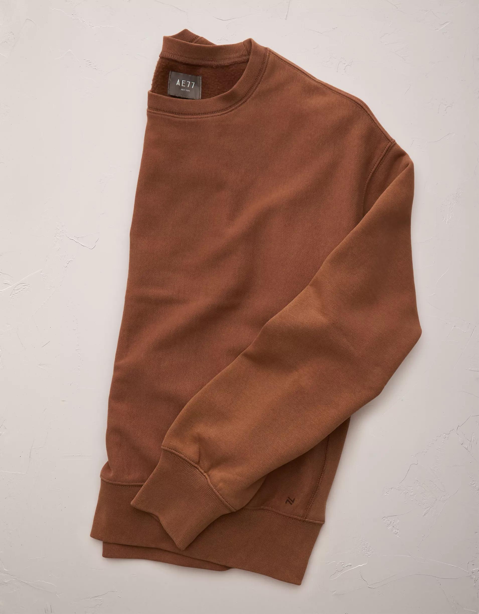 AE77 Premium Fleece Crew Neck Sweatshirt Product Image