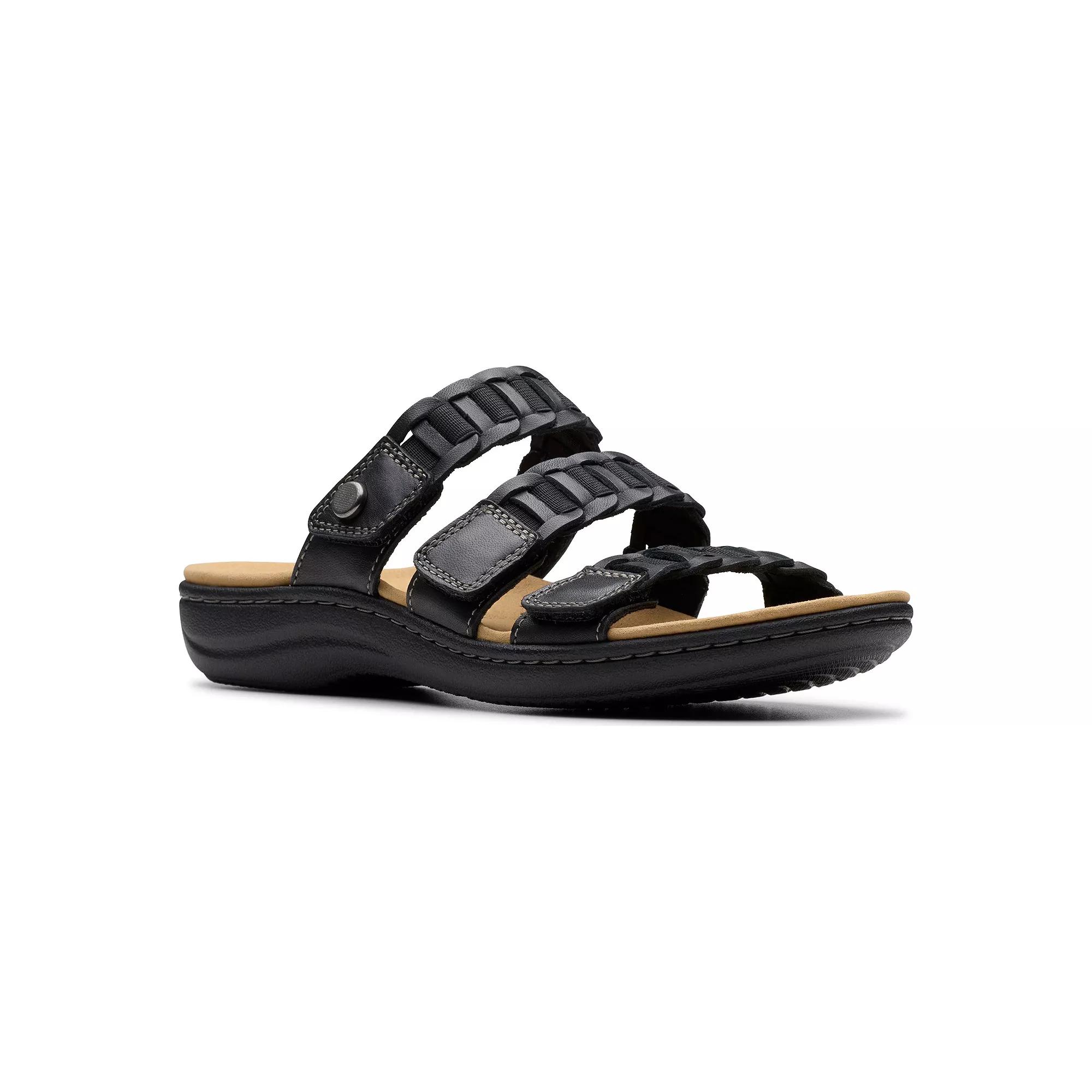 Clarks® Laurieann Hope Women's Leather Slide Sandals,  Product Image