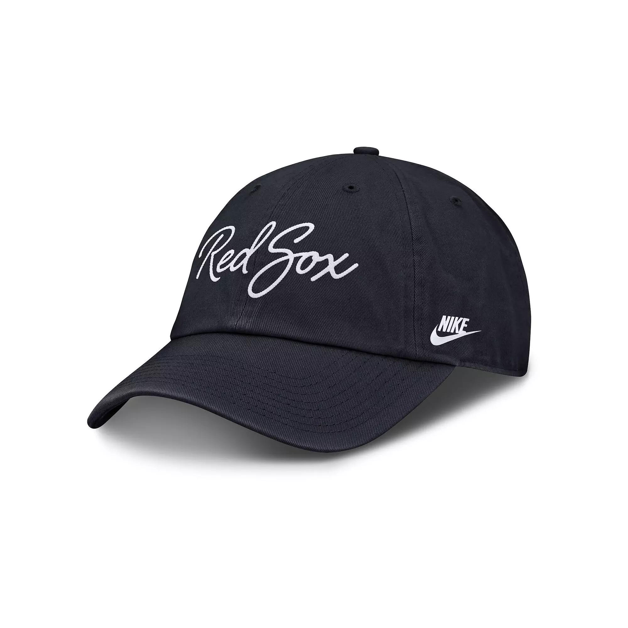 Women's Nike Navy Boston Red Sox Cooperstown Club Script Adjustable Hat,  Product Image
