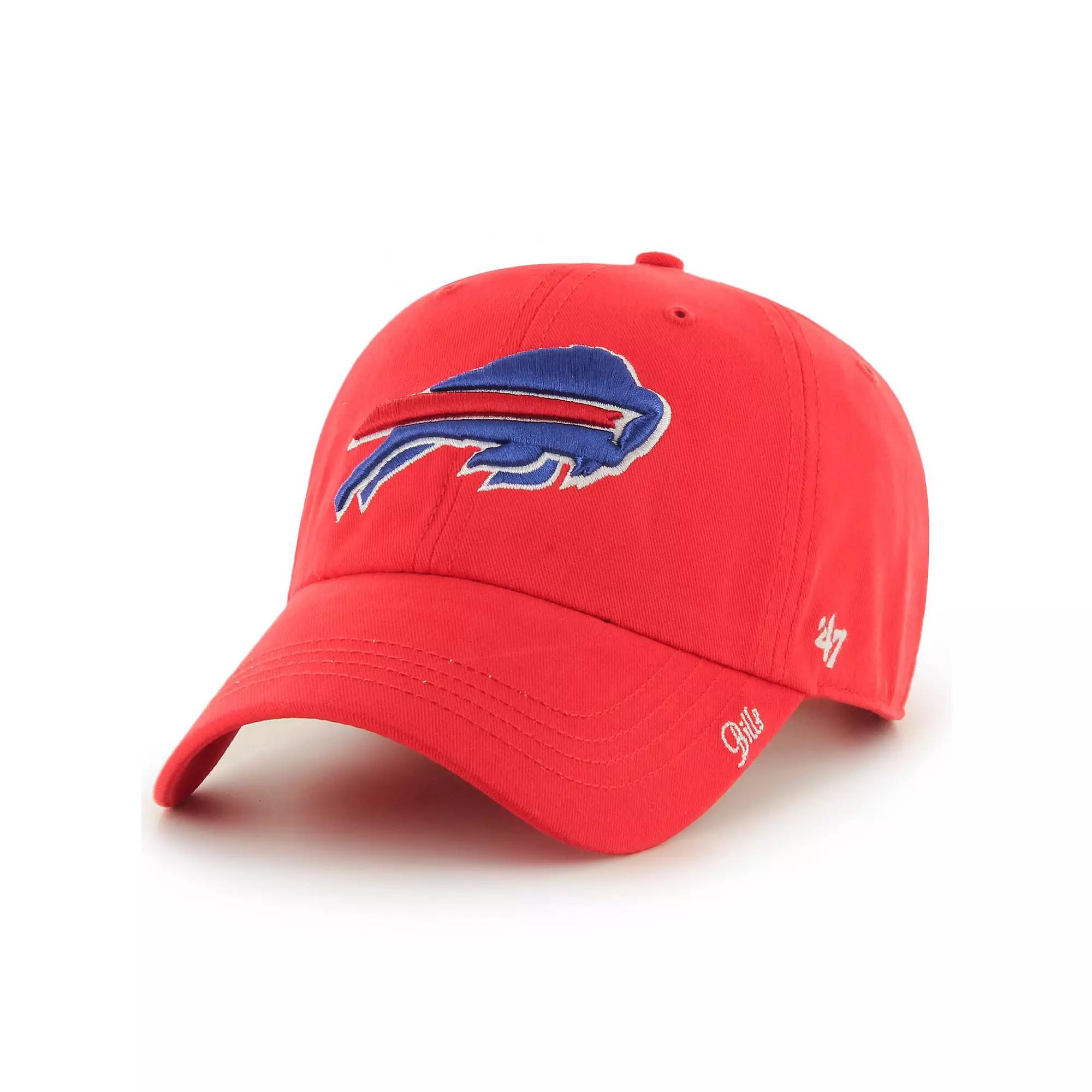 Women's '47 Red Buffalo Bills Miata Clean Up Secondary Adjustable Hat Product Image