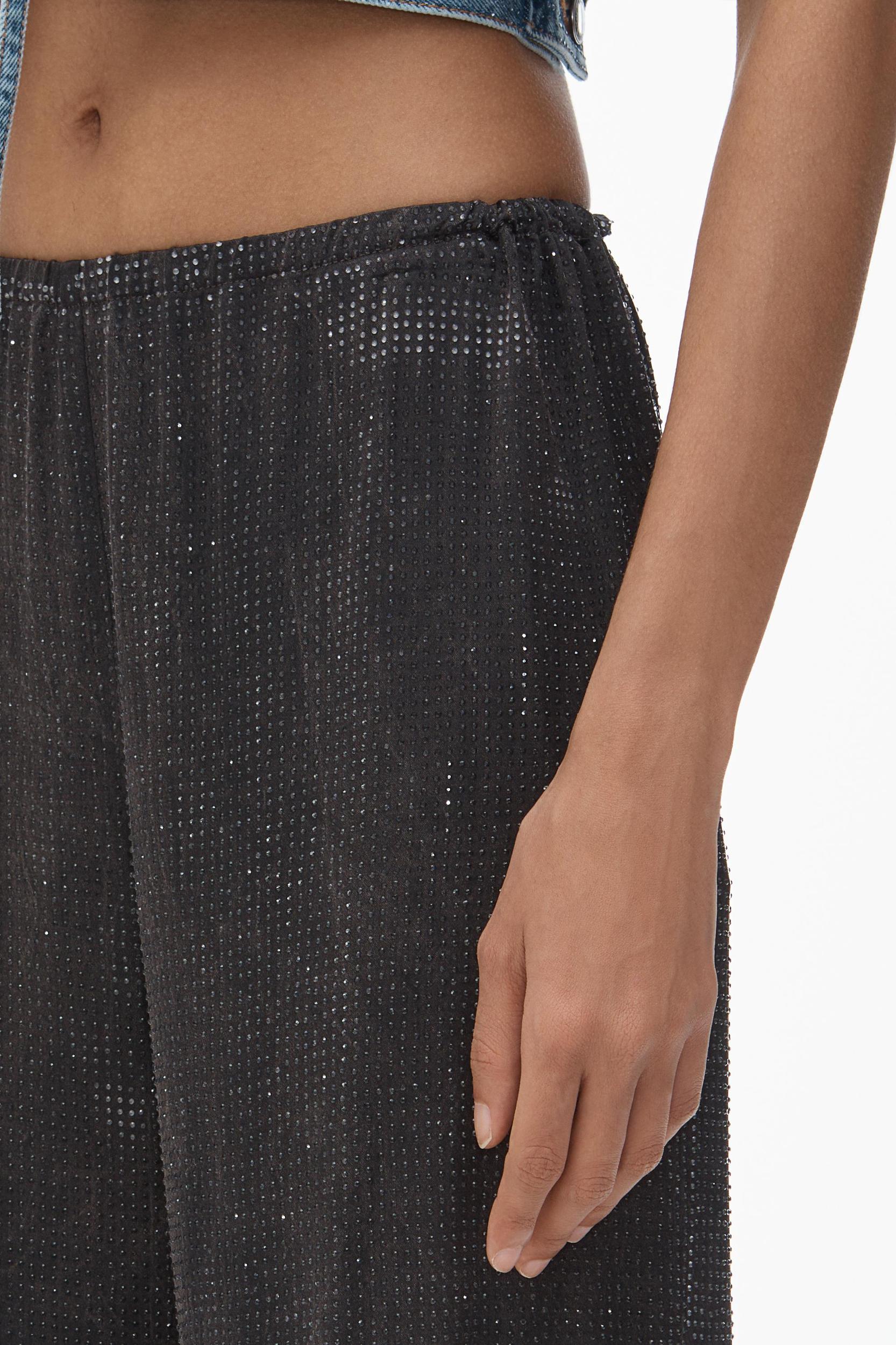 Crystal Hotfix Slim Relaxed-fit Pants Product Image