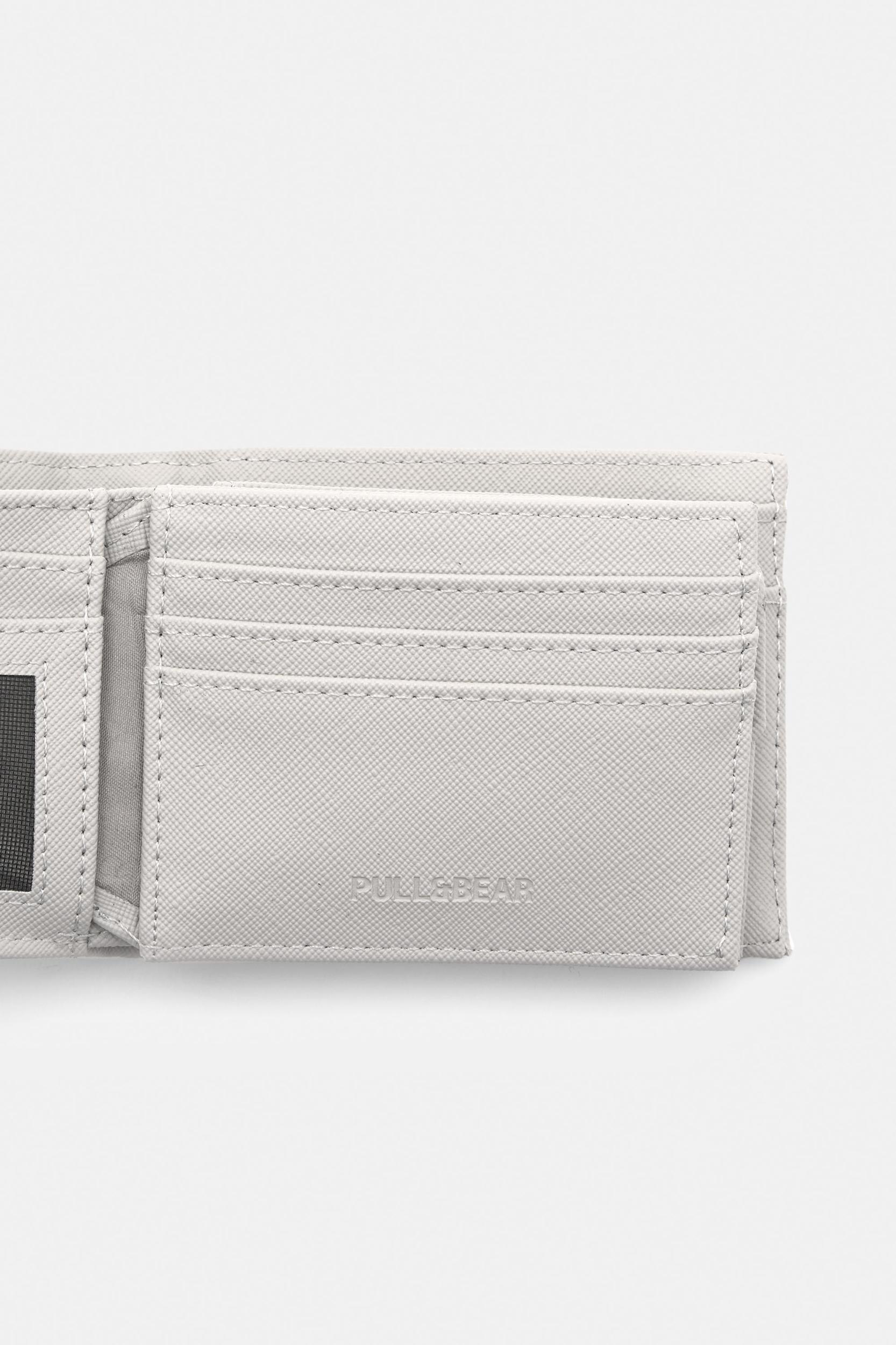 White fabric wallet Product Image