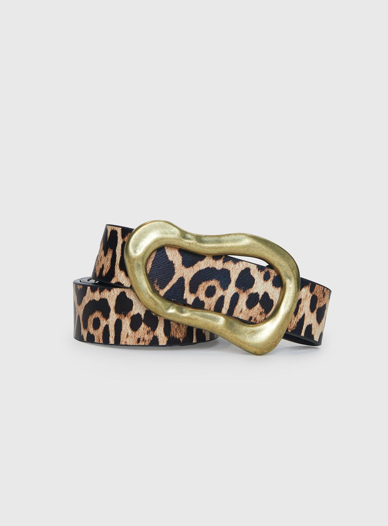 Leto Belt Leopard / Gold Product Image