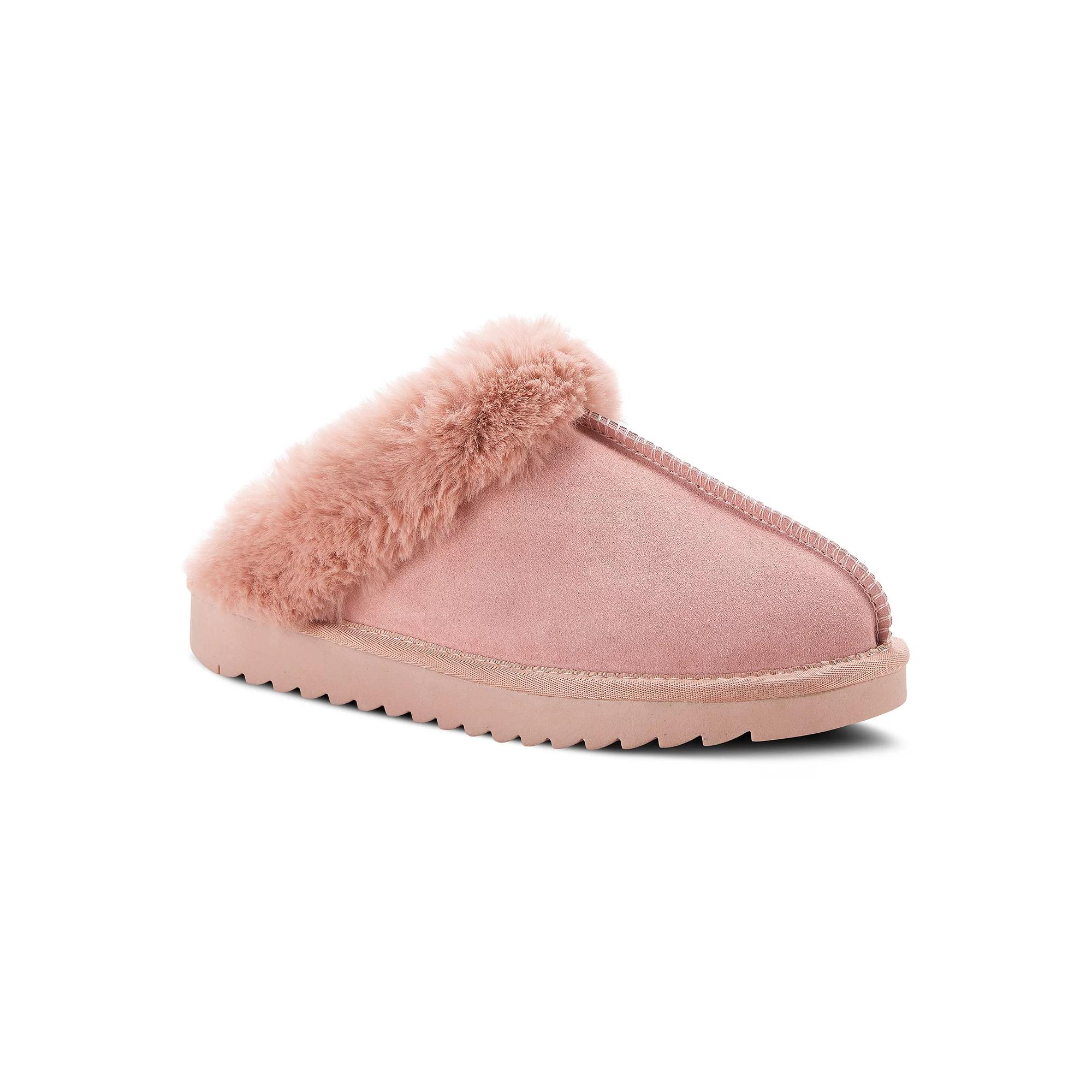 Flexus by Spring Step Lionheart Women's Faux-Fur Scuff Slippers, Size: 37, Pink Product Image
