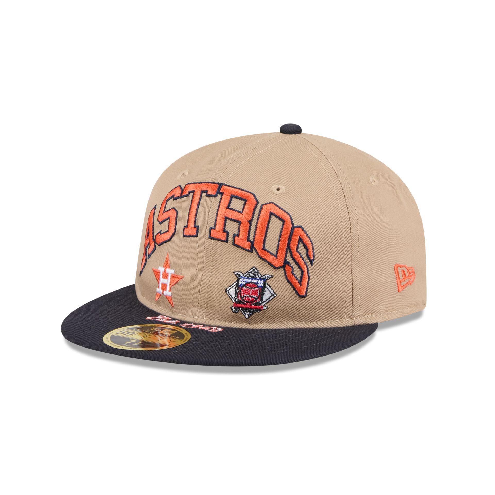 Houston Astros Camel Retro Crown 59FIFTY Fitted Hat Male Product Image