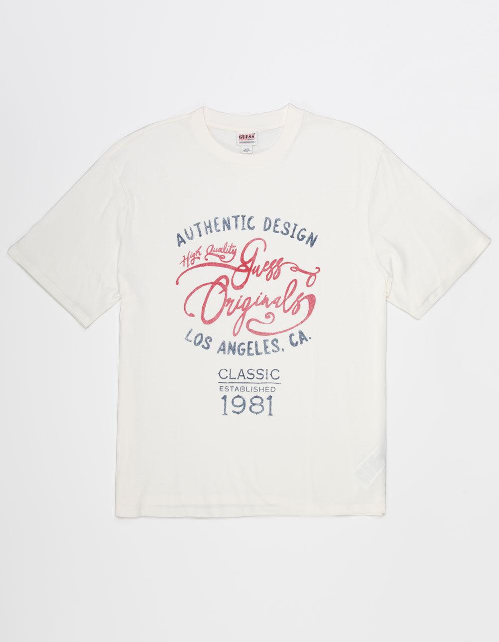 GUESS ORIGINALS Vintage Mens Tee - OFF WHITE Product Image