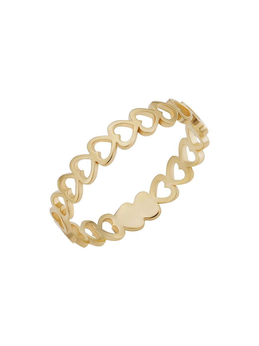 Womens 14K Yellow Gold Open Your Heart Ring Product Image