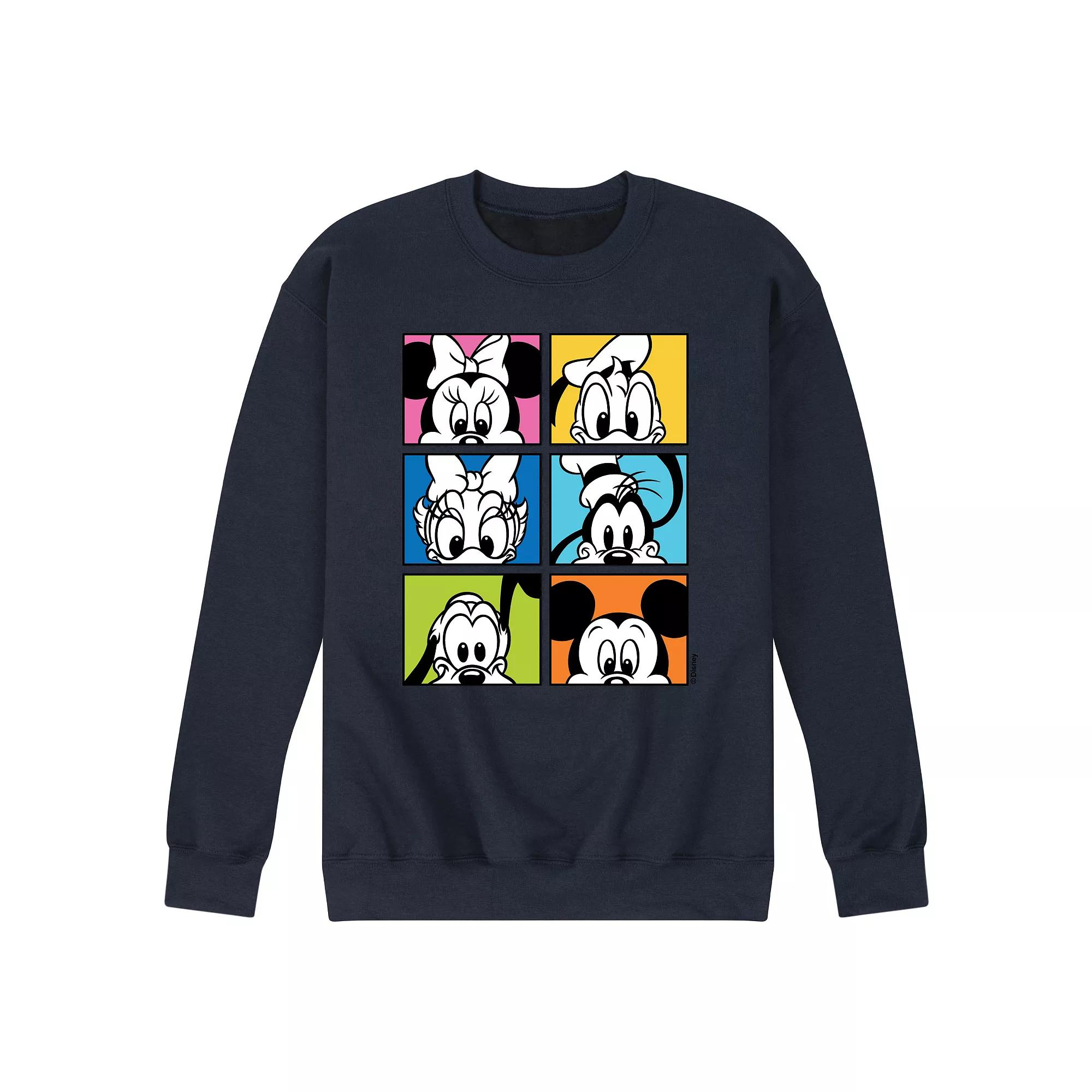 Disney's Mickey Friends Grid Men's Fleece Sweatshirt,  Product Image
