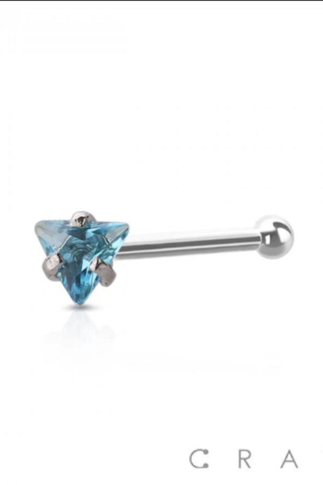 Triangle Nose Bone Stud Surgical Steel Product Image