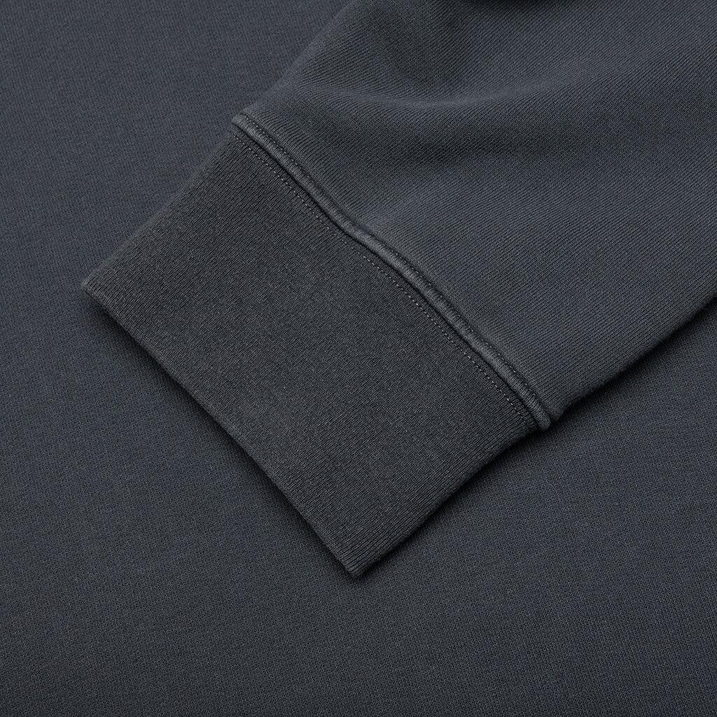 Reverse Applicated Stitch Logo Sweatshirt - Washed Black Male Product Image