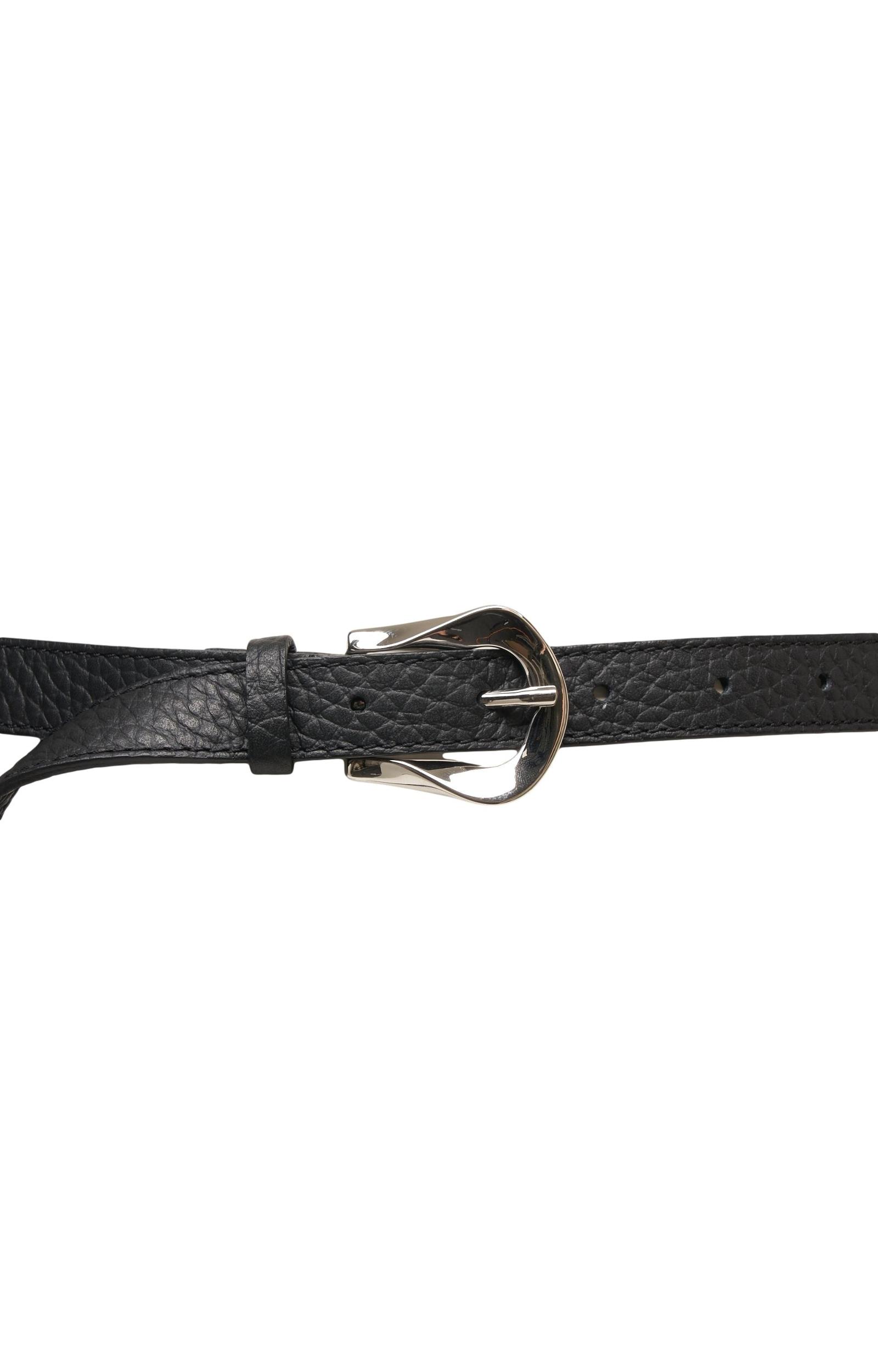 Belt made from grained leather Product Image