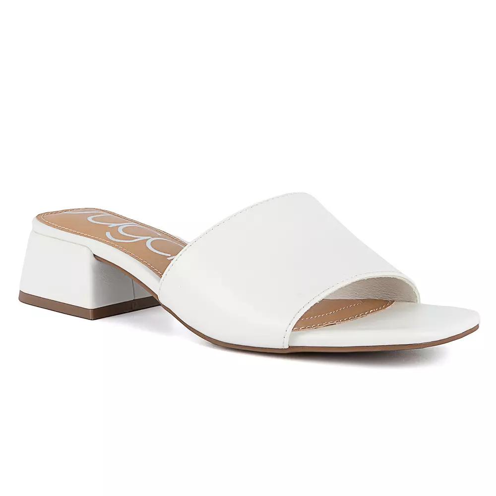 sugar Uniform 3 Women's Block Heel Sandals, Size: 7, White Product Image