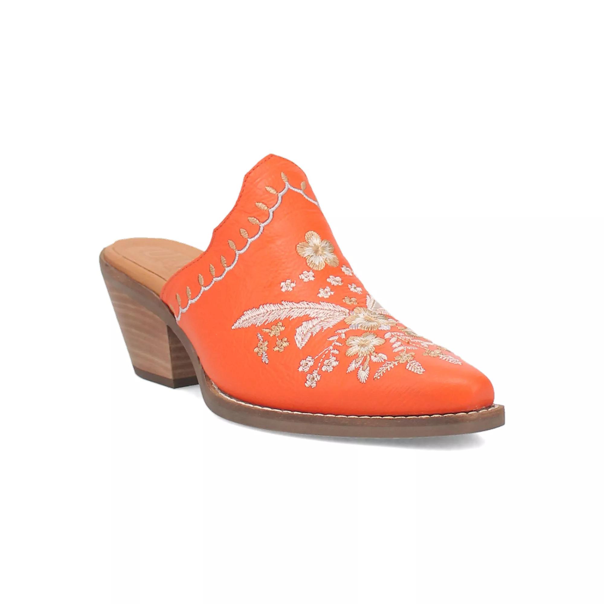 Dingo Wildflower Women's Leather Mules,  Product Image