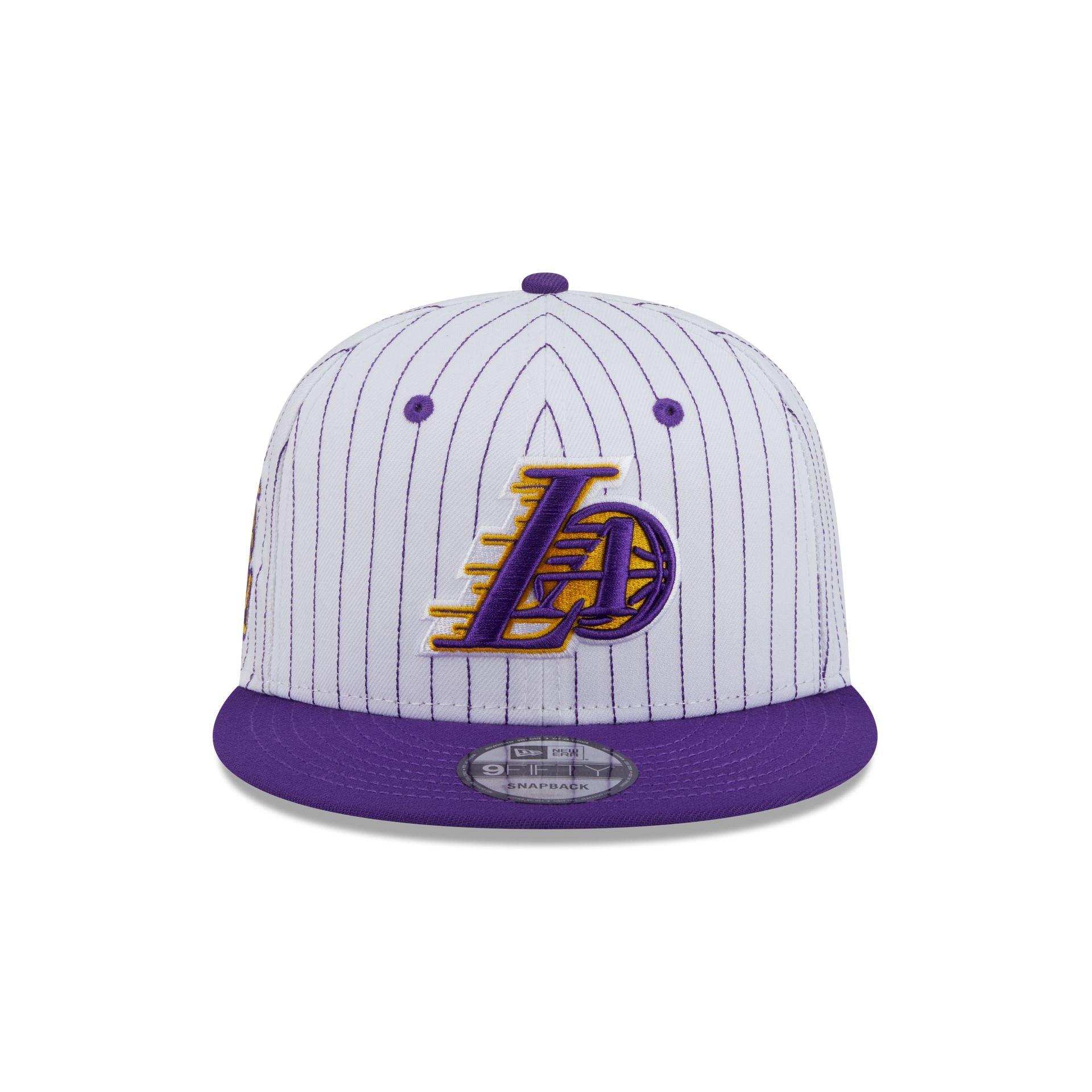 Los Angeles Lakers Deceptor Pinstripe 9FIFTY Snapback Hat Male Product Image